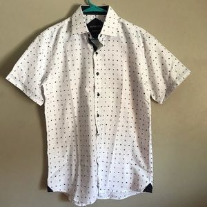 Men's Nautical button down short sleeve
